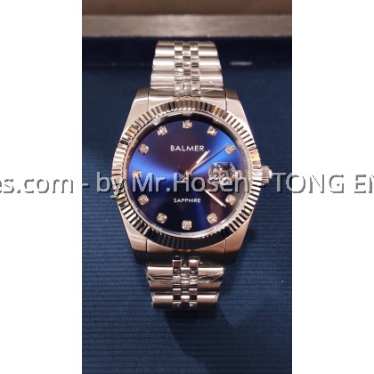 Balmer 40mm Datejust Men Quartz Watch 8172G SS-5S